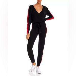 MADELINE THOMPSON X AQUA | Knit Jumpsuit Wrap Top size Small